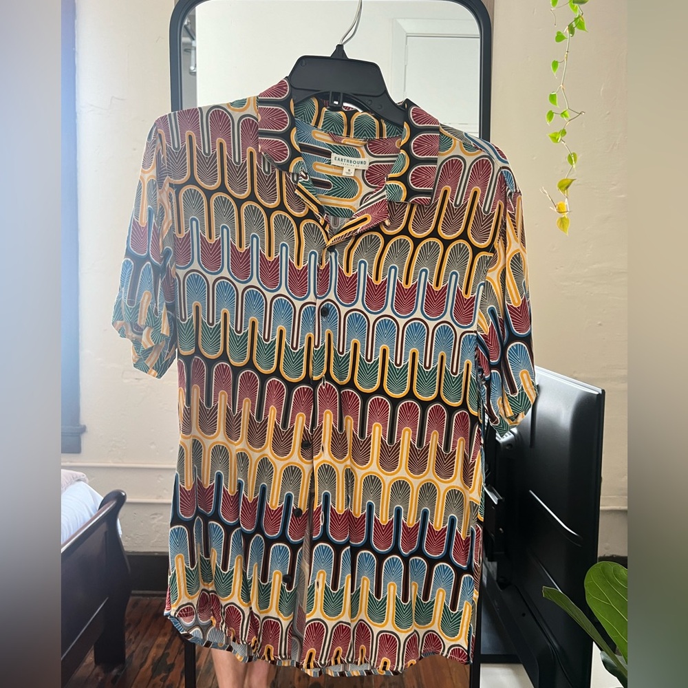 Men’s Short Sleeve Colorful Pattern